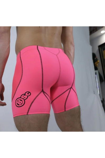 Pink compression shorts mens outlet