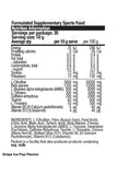 Nutrition information label for PRE Caffeinated Pre-Workout with ingredients listed