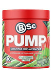 BSc Pump non stim pre-workout supplement container for watermelon ice pop flavour