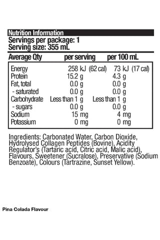 CLEARANCE - BSc Protein WATER Cans - 12 x 355ml - Pina Colada