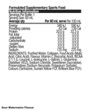 20g Zappo Protein Shot ingredients