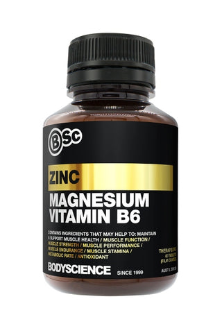 zinc, magnesium, vitamin B6